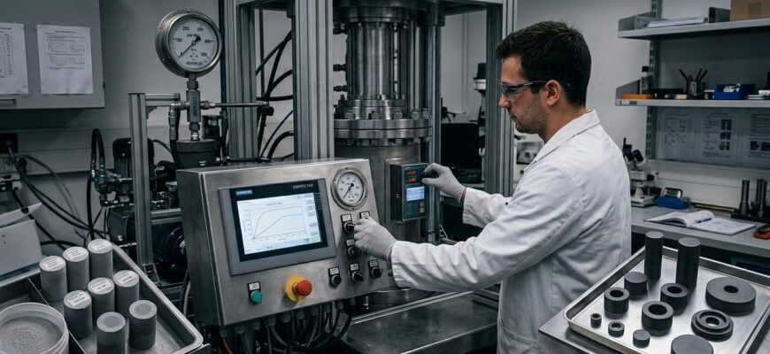 Выбор режимов изостатического прессования для получения плотной керамики